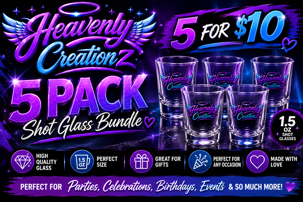 Shot Glass Bundle – 5 Pack (1.5oz)